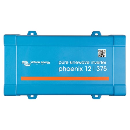 Victron Energy Power Inverter, Pure Sine Wave, 700 W Peak, 375 W Continuous, 1 Outlets PIN123750500